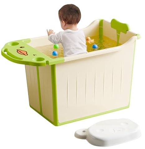 Klappbare Badewanne Tragbare Sitzbadewanne Für Reisen | Ergonomisch Dicke Reise Badewanne für Zuhause Studentenzimmer Badezimmer Urlaub