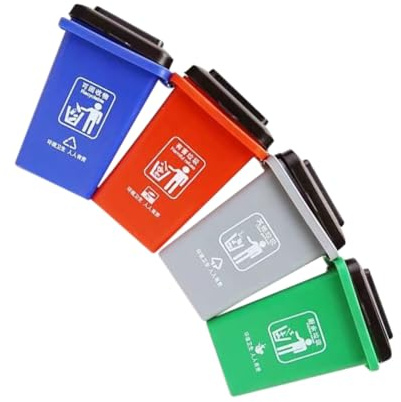SUPVOX Garbage Classification Mini Trash Bins for Early Education Plastic Sorting Game for Environmental Awareness Interactive Gift for Boys