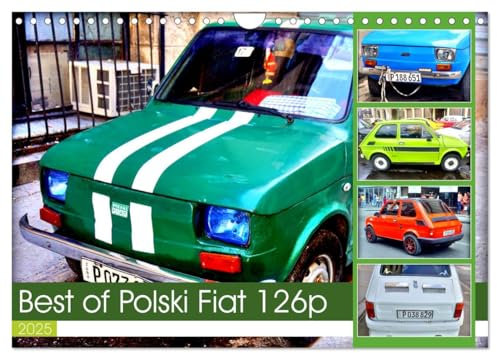 Best of Polski Fiat 126p (Wandkalender 2025 DIN A4 quer), CALVENDO Monatskalender