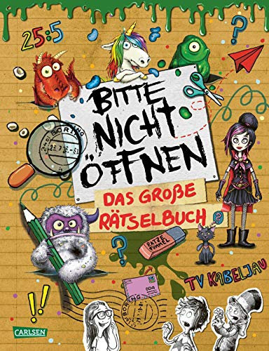 Bitte nicht öffnen: Das große Rätselbuch: Für Monster-Fans ab 8 Jahren mit Lernspielen, Labyrinth-Rätseln, Quizfragen und Fan-Extras