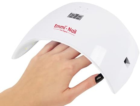 Emmi Nail Curve UV/LED-Lichthärtungsgerät I UV Gerät für Gelnägel I Nagellampe ohne Hitzestau I Mit Startsensor, LED-Anzeige & 2 Timer-Einstellungen