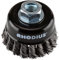 RHODIUS STBZ durchmesser 65 mm 2 Stück Topfbürsten gezopft für Winkelschleifer EN 1083-2 Kegelbürste Rundbürste Zopfbürste