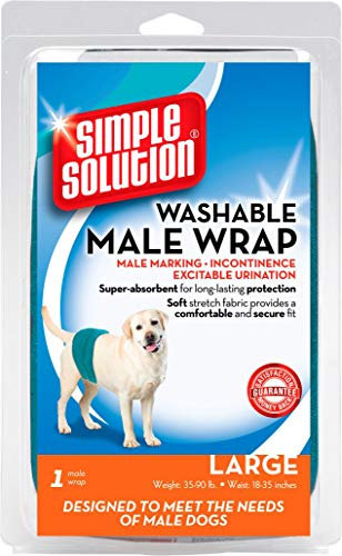 simple solution Einfache Lösung Waschbar Stecker Hund Wrap, Large