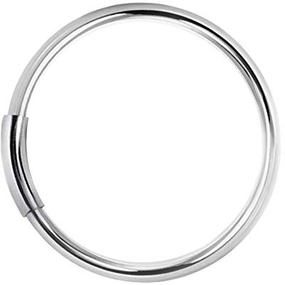 Willys Jewellery Piercing Ring 925 Sterling Silber dünn Hoop Ohrpiercing Lippenring und Nasenpiercing (tunnel closure)