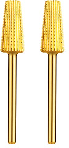 E Files Bits, JCMaster®2pcs Nail Drill Bits Set, 3/32 Universal Size, Professional Tungsten Nail Bits for Electric Nail Files, Durable Nail Bits for Acrylic Nails Gel Nails Down Removing Cuticle