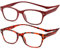 NEW VISION Lesebrille 2 pack, Magnet Lesebrille, Lesebrillen Herren, Klassischer Stil Lesebrille NV3282 mit Magnetverschluss Hinten, Lesehilfe für Damen Herren (RT, 2.5)
