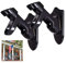 Porta Asta Bandiera,RoadLoo 2 pcs 2 Posizioni Lega Alluminio Staffa del Supporto Asta di Bandiera PareteResistente Antiruggine Black Regolabil Base per Asta Porta Bandiera Resistente Alle Intemperie