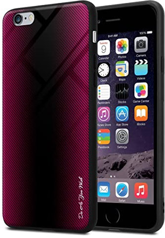 Cadorabo Hülle kompatibel mit Apple iPhone 6 Plus / 6S Plus Schutzhülle TPU Silikon Case Glas Slim Kratzfest Weiche Gummi mit Rundumschutz Case Hülle für iPhone 6 Plus / 6S Plus in Pink