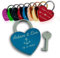 Liebesschloss mit Gravur, Vorhängeschloss Schloss, Romantisches Geschenk für Frau Mann Freund Freundin zum Valentinstag, Hochzeit, Hochzeitstag, Pärchen Liebesgeschenke Jahrestag Blau