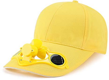 DAISHIAO Sommer-Baseballkappe, solarbetrieben, kühlender Ventilator, Sonnenblende