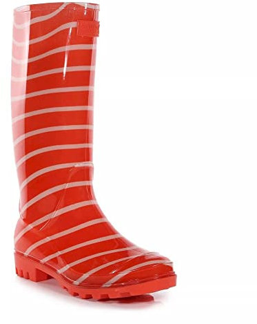 Regatta Womens Lady Wenlock Wellington Rain Boots, Stivali in Gomma Donna, Crayonstripe, 37 EU