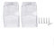 Dingfeiyu 2Pcs Chiaro Campanello Copertura Protettiva, campanello senza fili da esterno Protettiva Impermeabile, Coperture Parapioggia per Wireless Trasmettitore da Parete