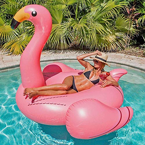 LGESR Pool Floats Water Hammock Inflatable Pool Floats Airbeds Pink Flamingo Mount Adult Water Floating Bed Sofa Beach Seaside Pool Floating Row Swimming for Chilling in The Pool
