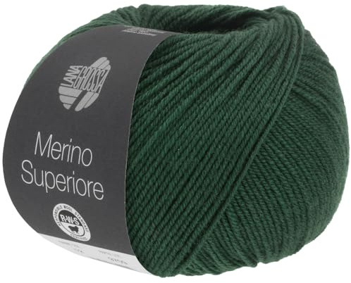 LANA GROSSA Merino Superiore | Pure, extrafeine Merinowolle waschmaschinenfest und filzfrei | Handstrickgarn aus 100% Schurwolle (Merino extrafein) | 50g Wolle zum Stricken & Häkeln | 180m Garn FB17
