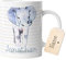 timalo® Tasse mit Namen bedrucken lassen | Motiv Elefant Personalisierte Tasse Wunschname Geschenktasse für Kinder | mug-t2-37