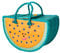 Klein Raffia Tasche - Multi
