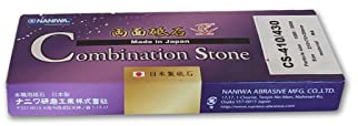 Sanelli Ambrogio, Naniwa Combinación Stone, Piedra Afilador de Cuchillos Combinado 2 en 1, Grano Medio #1000 y Acabado #3000, Ideal para Cuchillos Normales y para Acabar, Splash&Go, Made in Japan