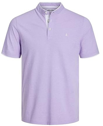 JACK & JONES Jjepaulos Mao Polo SS Noos Short de Bain, Rose Violet, S Homme