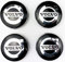 Nemeae Nabendeckel 4 STÜCKE 60mm für Volvo V40 V60 V90 S60 S40 V70 XC70 XC60 XC90 Car Rad Center Hub Cap Auto Styling Felgen Abdeckung Badge Emblem Aufkleber Radnabenkappen