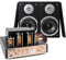 Fenton Bookshelf Stereo System with HiFi Valve Amplifier, Bluetooth Audio Streaming, SHFB55B Compact Speakers, Home Entertainment Music System with USB Playback, Black
