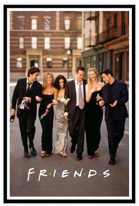 THEGIS Friends TV-Serie 2 Leinwand-Poster, Wandkunst, Dekordruck, Bild Gemälde für Wohnzimmer Schlafzimmer, Dekoration, ungerahmt, 30 x 45 cm
