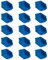 Tayg Lot de 15 paniers en plastique empilables n°52 - Organiseur à vis, tiroir, boîte de rangement, bacs en plastique rectangulaires, 23,6 x 16 x 13 cm