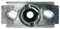 vhbw Messerhalter kompatibel mit Brast BRB-RM 20174 Power, BRB-RM 18196 ESTART Premium Rasenmäher - 10 x 5 x 4,5 cm Silber