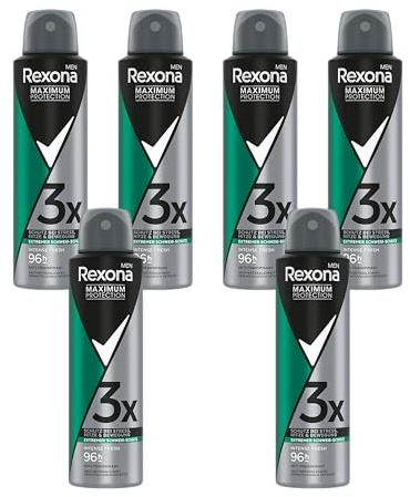 6x Rexona Men Rexona Men Maximum Protection Deospray Anti-Transpirant Intense Fresh 150 ml