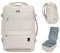 WANDF Handgepäck Rucksack 45x36x20cm für Easyjet Airlines, Untersitz-Reise-Handgepäck-Tasche mit Nassfach, 17-Zoll-Laptop-Rucksack für Männer und Frauen (Beige)