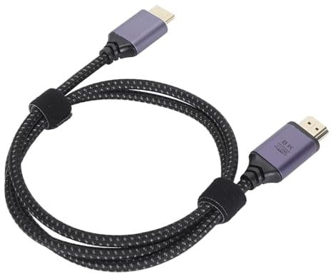 Gavigain HDTV Cables, 2.1 Video Cable UHD 8K 60Hz 48Gbps High Speed Cords with LED Indicator for TV, Laptop, Monitor, Projector, Entertainment, Sound System & More (0.5 m)