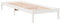 vidaXL Massivholzbett, Holzbett Extra Lang ohne Matratze, Bettgestell mit Lattenrost, Bett Einzelbett für Schlafzimmer, Weiß 100x210cm Kiefernholz