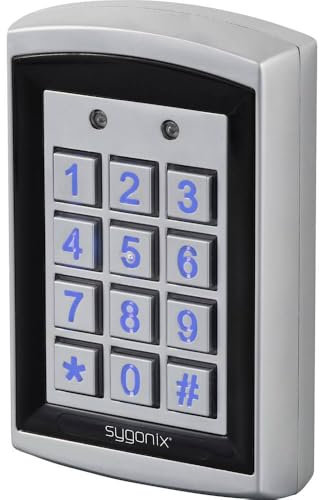 Sygonix SY-6428612 Code-Tastatur mit RFID Oberflächenmontage 12 V DC/AC, 24 V DC/AC IP66 mit beleuchteter Tastatur