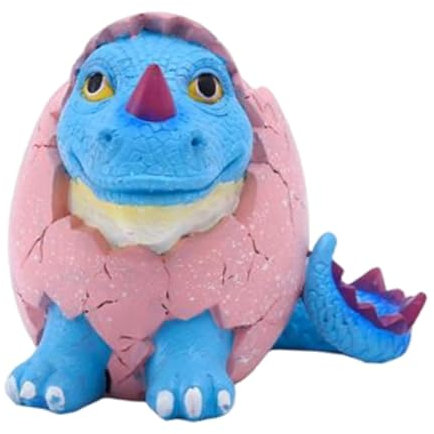 Qianly Pot de Fleurs en Forme de Dinosaure, jardinière, Centre de Table, décoration créative, conteneur de Plantes, Pot de Fleurs en résine pour étagère, Bleu