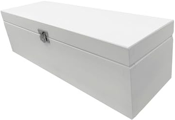 Wooden World – Wine storage box wine accessories, wooden casket gift – White
