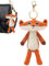 Glugahrif Porte-clés renard rempli, chaîne de clé en peluche, 15,2 cm, pendentif amusant de renard, sac à main, accessoire de mode pour la maison, décoration de pendentif pour amies, amis,