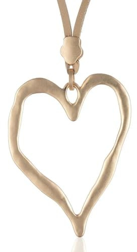 BISONBLUE Kette Damen Halskette Anhänger Frauen Mädchen Damenhalskette Lange Halskette Mit Liebe Herz Halsketten Frauen Vintage Trendy
