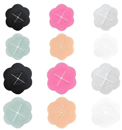 TRKETK 12 Pièces Pinces à Vêtements pour Femmes Pince à Serrer en Silicone pour Vêtements Clips de Serrage Clip de Mode Caché pour Chemisiers Pull Robe Chapeau Pinces à Cardigan