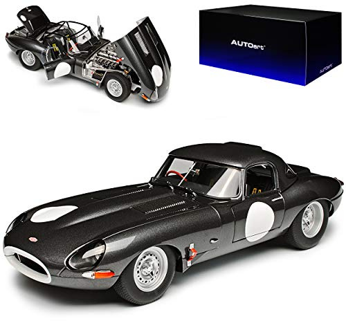 alles-meine.de GmbH Jaguar E-Type Lightweight 2015 Dunkel Grau 73647 1/18 Auto*Art Modell Auto mit individiuellem Wunschkennzeichen