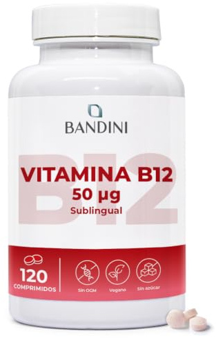 Bandini® Vitamina B12 Sublingual 120 Comprimidos - Suplemento Vitamínico