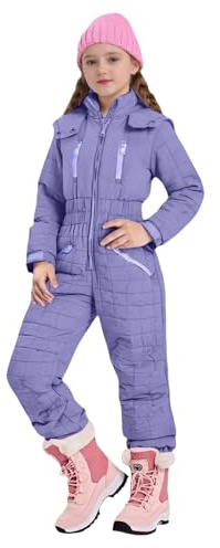 Tute Per Bambino Da Snowboard Completo Da Sci Apertura Con Cerniera Bambini E Bambine Tuta Da Neve Di Un Pezzo Bambine E Ragazze Completo Sci Invernale Con Cappuccio Snowsuit Neve Intera Calda