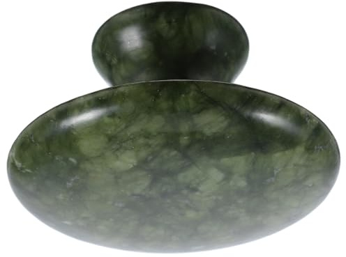 TIDTALEO Ergonomisches Gua Sha Werkzeug aus Echtem Xiuyan Jade in Pilzform für Spa Massagen und Effektive Schönheitsbehandlungen zur Gesichtspflege für Frauen