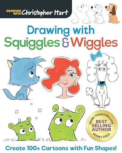 Drawing with Squiggles & Wiggles: Create 100+ Cartoons with Fun Shapes! (Drawing With Christopher Hart) (Christopher Hart Books for Kids)