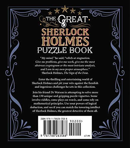 The Great Sherlock Holmes Puzzle Book: A Collection of Enigmas to Puzzle Even the Greatest Detective of All (Arcturus Literary Puzzles)