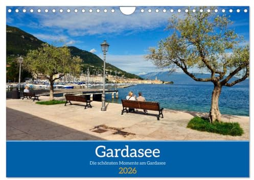 Gardasee - Die schönsten Momente am Gardasee (Wandkalender 2026 DIN A4 quer), CALVENDO Monatskalender: Der Gardasee ist immer eine Reise wert. (CALVENDO Orte)
