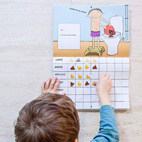 Il mio Caccalendario, Divertido pañal con pegatinas para quitar el pañal y empezar con el orinal