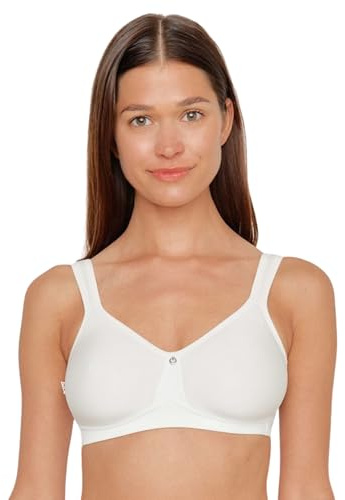 SUSA BH Damen ohne Bügel - Catania 7870 - 75A ivory - Spacer-BH mit Unterbrustband - Gemoldete Cups mit Stützblenden & verstellbaren Träger - Seamless - Bequemer T Shirt BH