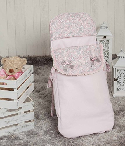 Babyline Caramelo - Saco de 3 usos para capazo y silla, color rosa