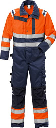 Fristads Kansas Workwear 124376 Coverall Hi-Vis Orange/Navy 2XL