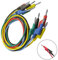 Aofan 5Pcs 4mm Silicone Test Leads with Double-ended Banana Plugs - 14AWG 1000V/15A Flexible Multimeter Cables for Electronics, DIY Projects (1M, 5 Colors)