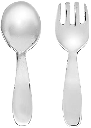 Fun & Fashionable Spoon & Fork .925 Sterling Silver Post Earring
